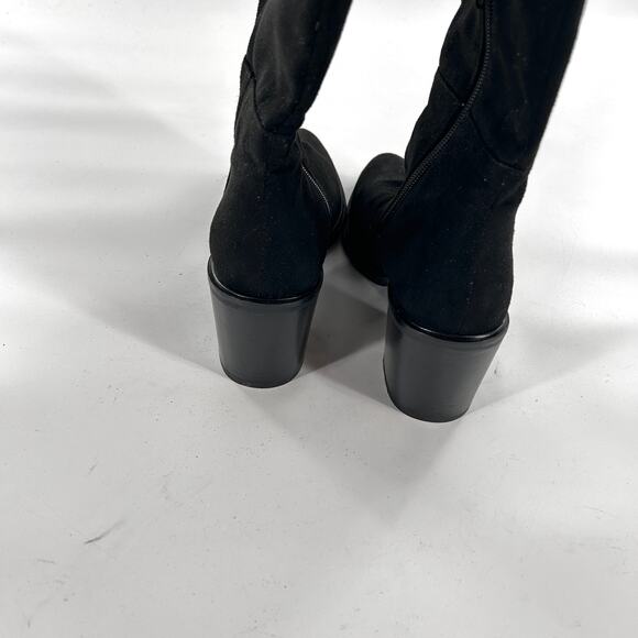 Seychelles Paradise City Over Knee Boots 6.5 NWOT Black OTK Cognac Tan Boho - Picture 8 of 10